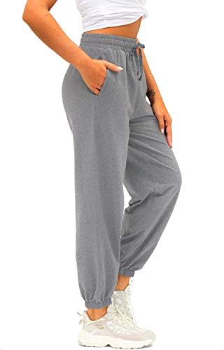 Cotton Sweatpants High Waisted Pants 