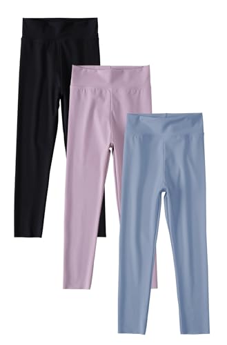 Legging gym fille de 104 à 158 cm avec pantalon sport extensible lot de 3