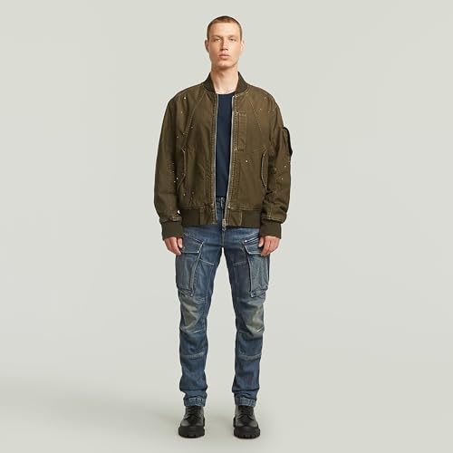 Miniatura 3 de G-Star Vaqueros Rovic Zip 3d Regular Tapered Para Hombre, Azul Worn In Dusty Mountains D23077-D498-G820 , 32w 30l