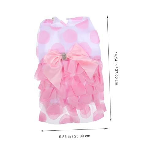 YARNOW vestido de tutu de cachorro de estimação vestidos de tutu de laço para cachorro saias de meni