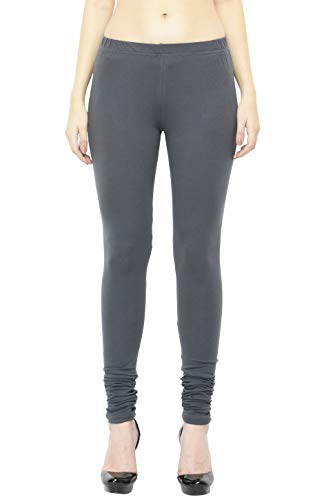 Image of Frenchtrendz Women's Cotton Spandex Stretchable Mid Rise Slim Fit Churidar Leggings Pull On