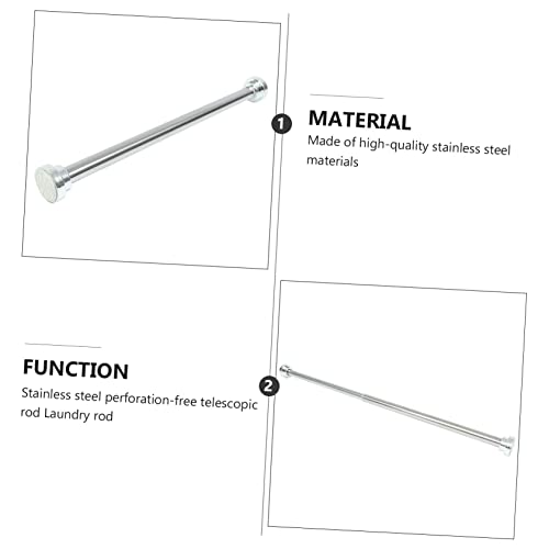 Barre extensible de douche à haute résistance mécanique pour rideaux lourds - 8