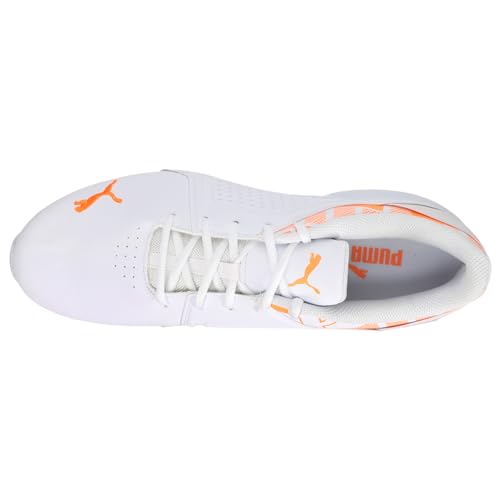 PUMA Mens Viz Runner Repeat Perforated Running Sneakers Shoes - Orange, White4