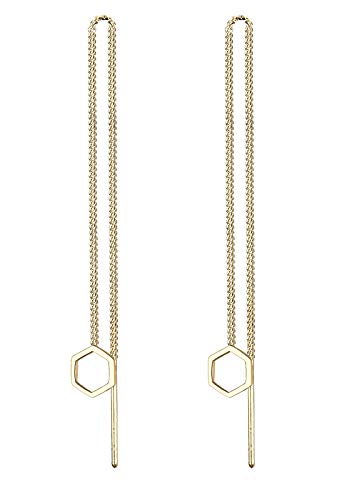 Preisvergleich Produktbild Elli Ohrringe Hexagon Geo Minimal 925 Sterling Silber