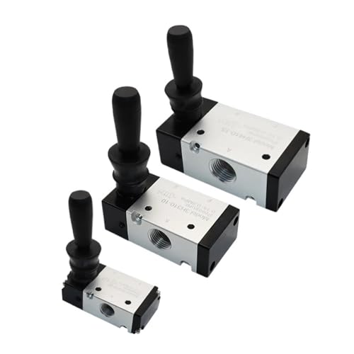 Válvula de control manual neumática push-pull de 2 posiciones con acople rápido de 12mm 5