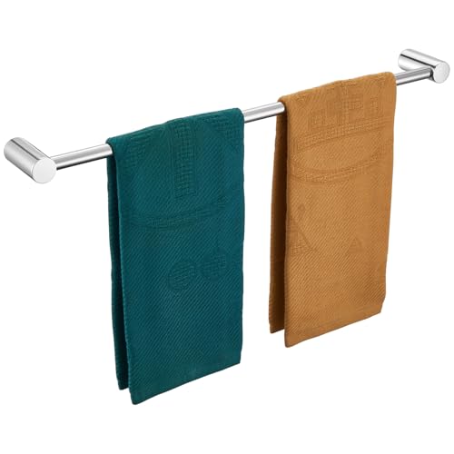 Image of KOKOSIRI Towel Bars for Bathroom Wall Mounted 20'' Towel Rack Polished Chrome Single Rod for Lavatory Bathroom Hardware Stainless Steel, B4007CH-L20