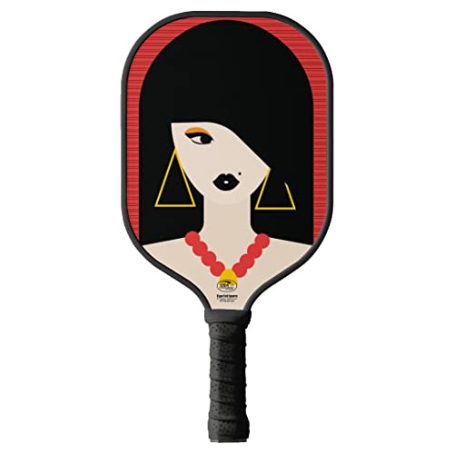 TigerTail Sports Fashion Model Colorful Design Pickleball Paddle, USA Pickleball Approved, Black Trim