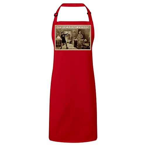 Tablier cuisine Docteur Jekyll affiche de film cadeau vintage idéal pour cinéphile et cuisinier