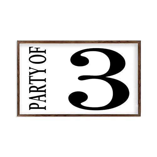 Cadre en bois Party of 3 aux finitions artisanales durables