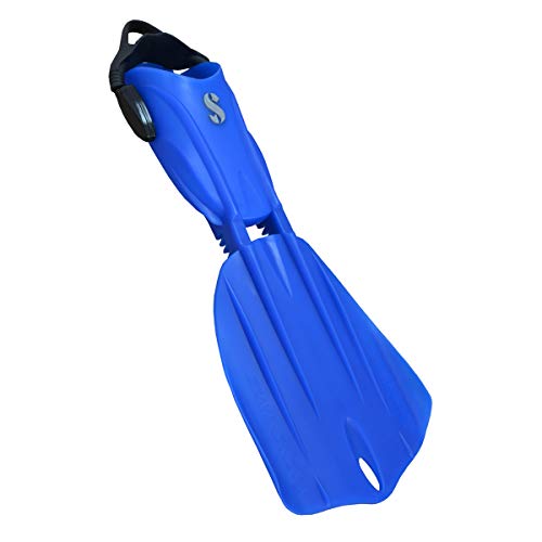 SCUBAPRO Seawing Nova Scuba Fin Set, Open Heel with Bungee Strap for Recreational Scuba Diving and Snorkeling, Large, Blue