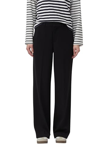 Pantalon jambe large s.Oliver femme vêtement chic de coupe droite