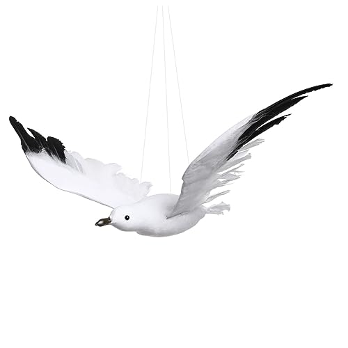 HOOTNEE 3 Piezas De Colgante En Forma De Gaviota Modelo De Decoración De Gaviota Adorno De Gaviota Artificial Decoración del Hogar para Navidad Boda Y Fiesta.