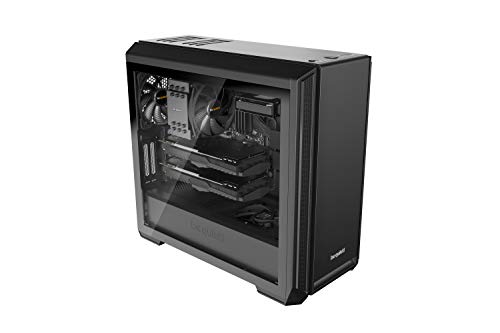 Silent Base 601 Window Black Case PC con 2 ventole Pure Wings 2 140mm, supporto radiatori fino a 360mm, compatibile con schede madri E-ATX - Case PC - Immagine 7