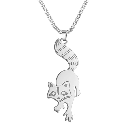 Collier raton laveur idéal pour sublimer vos tenues décontractées chic