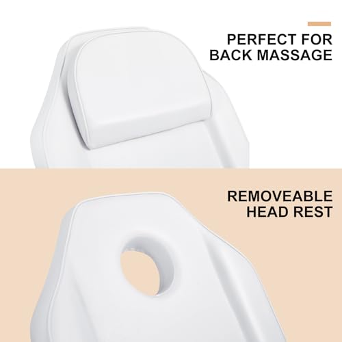 Artist-hand-Facial-Bed-Massage-Table-Adjustable-Tattoo-Chair-WFree-Barber-Bed-Spa-Chair-Salon-Massage-Equipment-Tattoo-Bed-Salon-Chair-with-Tattoo-StoolWhite