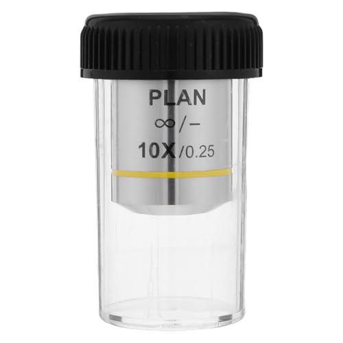 Lentille objectif 10x pour observation en laboratoire de biologie sur microscope