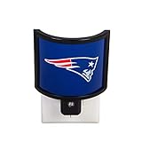 Team Sports America NFL New England Patriots Glowing Auto Sensor Night Light - 4' Long x 4' Wide x 2' High