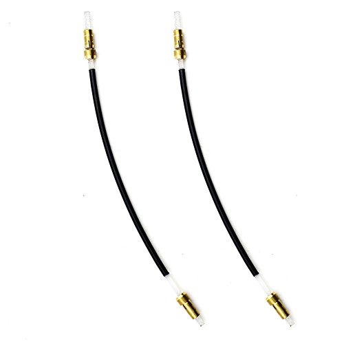 Greenten 3/4 4/4 Violin Nylon Fiddle/Violin Tailpiece Gut Cord with Brass Screw Replacement Tailgut Tailcord, 2Pcs