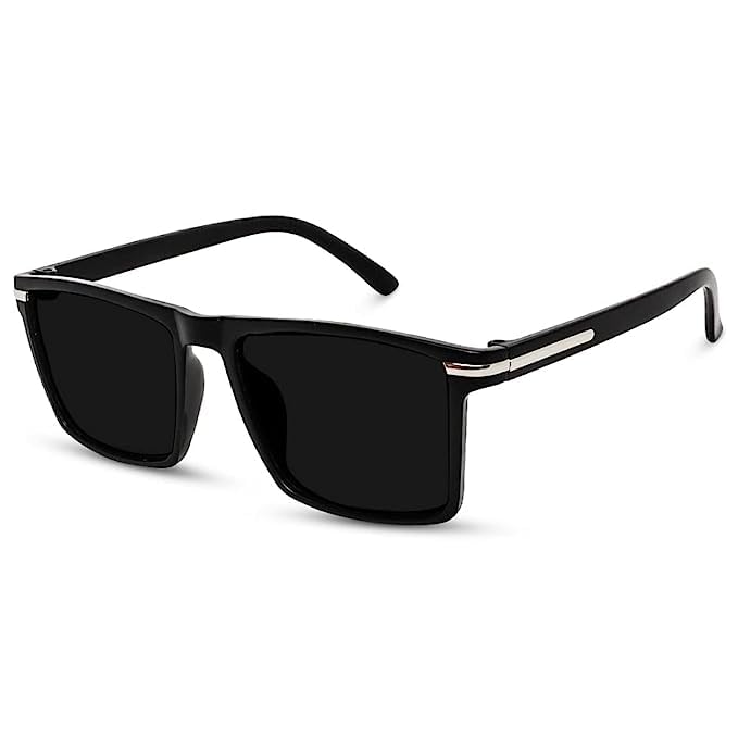 richors Full Rim Latest And Stylish Square Sunglasses | Polarized And 100% Uv Protected | Unisex |, Medium, Black-picture-13