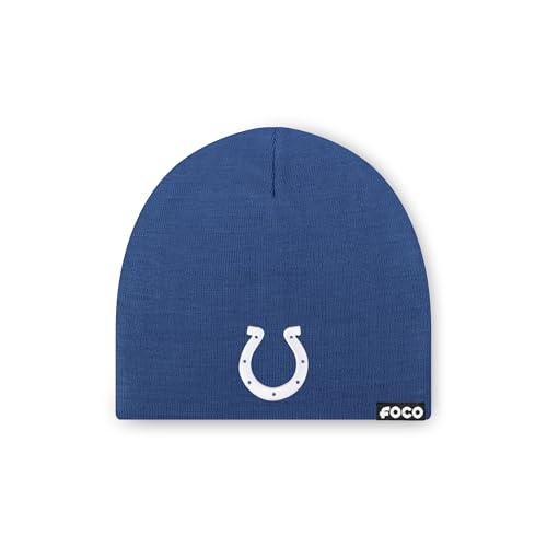 FOCO Indianapolis Colts NFL Basic Primary Logo Skull Beanie - Royal