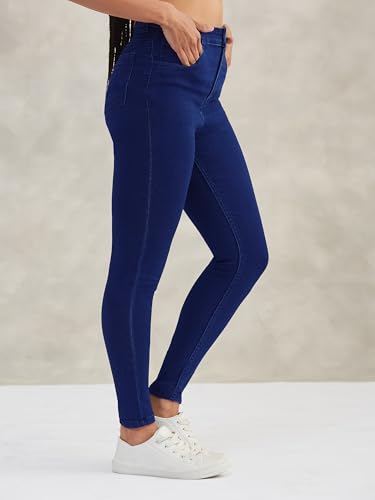 Image of Dolce Crudo Distressed High Rise Skinny Jeans for Women