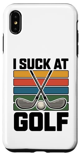 I Suck At Golf Joke ʔSt s Ȓj St X}zP[X iPhone XS Max p