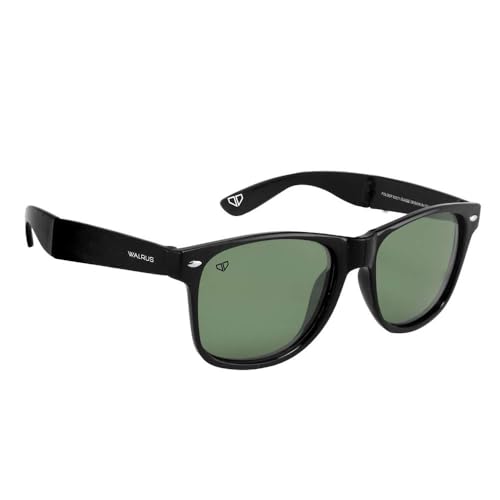 Image of Walrus Flex Series Wayfarer Sunglasses for Men - Plastic Frame, Acrylic Lenses, UV Protection Coating - Classic and Durable Eyewear for Casual and Everyday Wear