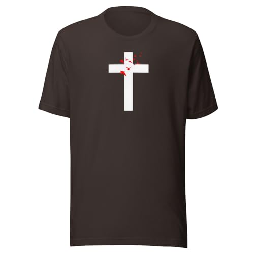 T-shirt white cross en coton haut de gamme avec finitions soignées
