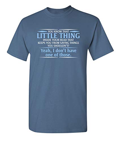 You Know The Little Thing Cool Graphic Sarcastic Sarcasm Novelty Funny T Shirt L Dusk