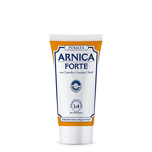 Erboristeria Magentina Arnica Forte Pomata 50 ml - Comodo Formato per Viaggio, Palestra, Ufficio, Scuola - Crema per Contusioni e Dolori