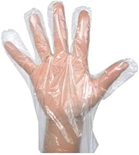 2 X Pack of 100 Disposable Clear Gloves