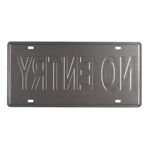 Image of inchNo Entry inch Vintage Retro Metal Signs - License Wall Plate, Car Tag - Ideal for Cafe, Restaurant, Shop, Home, Hotel, Club, Office, Living Area - Design Plaque