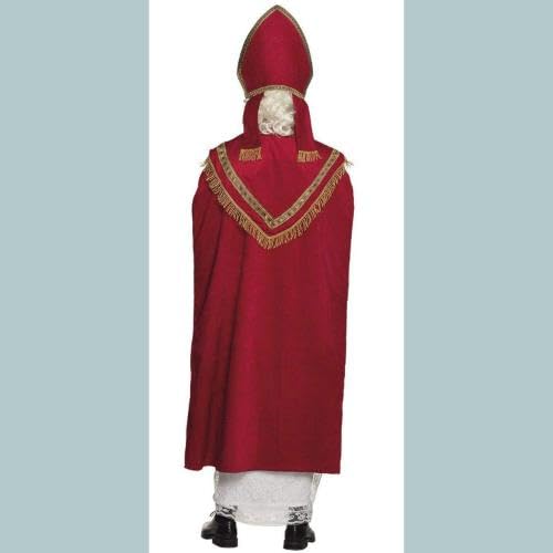 Costume de Saint-Nicolas trois pièces avec cape majestueuse et bonnet traditionnel L/XL - 3