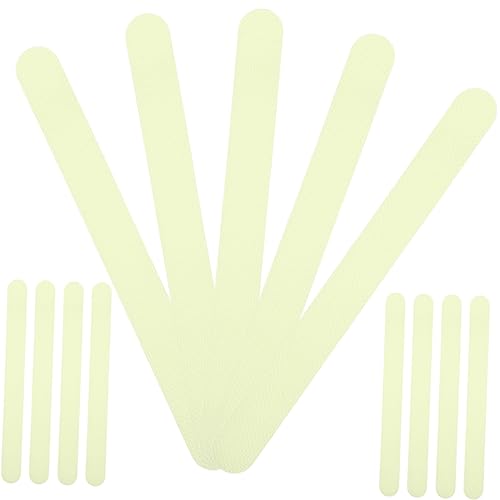 HOUDERCO 24 Stück Selbstklebende Rutschfeste Treppenstreifen LED Leuchtband Verschleißfestes Sicherheits Aufkleberband für Badezimmer Marmor Holz und Beton Antirutschband für Treppen