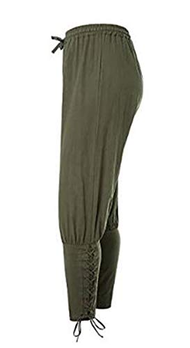 Men's Ankle Banded Pants Medieval Viking Navigator Pirate Costume Trousers Renaissance Gothic Pants