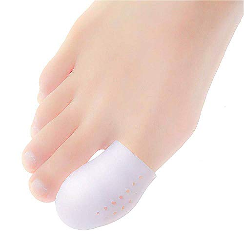 JKcare 10 Pack Big Toe Protectors, Gel Toe Caps, New Breathable Silicone Toe