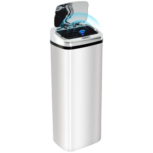 Colore: Argento - Materiale: ABS, acciaio inox, PP - Dimensione: 33 x 25 x 84cm - Capacità: 50 litri