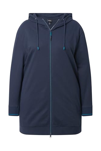 Veste oversize en molleton confortable grande taille à fermeture éclair double - 3