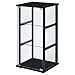 Coaster Home Furnishings Cyclamen 34-inch 3-Tier Clear Tempered Glass Curio Cabinet Display Case with Shelving Black 950179