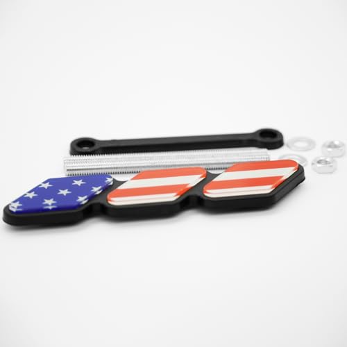 Image of Boigoo USA Flag Style Car's Grille Emblem Badge Sticker