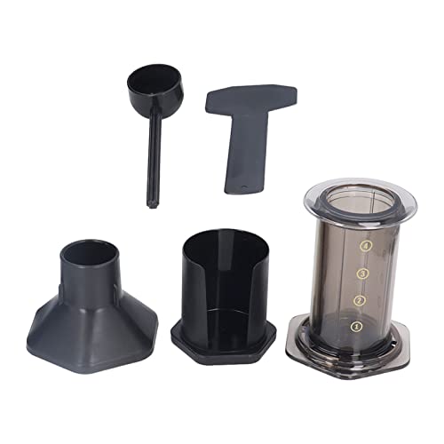 French Press Coffee Maker, Brown Portable 4 Cup Lightweight French Press for Home