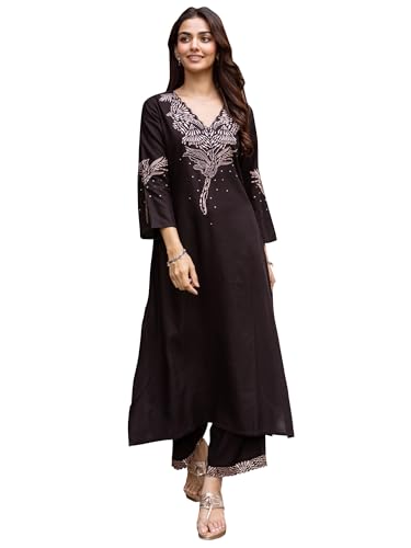 Image of INDO ERA Womens Viscose Rayon Printed Kurta Pant Set