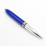LED Pen Torch, 3-in-1 Ballpoint Stylus Pen with Flashlight – Multifunctional Pen with Black Ink for Touch Screens – Available in Red, Black, and Blue (Blue)