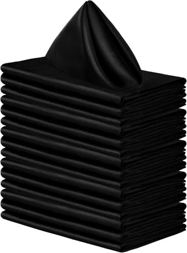 Serviettes de table réutilisables vert foncé pour déco de mariage - 8