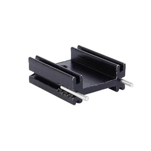 Disipador de aluminio 19x8x25 para evitar sobrecalentamiento en circuitos electrónicos