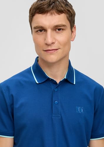 s.Oliver Herren 2141237 Polohemd, 5620 blau, S – Ansicht 3