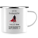 Emaille-Tasse der Marke JUNIWORDS mit Motiv / Spruch 