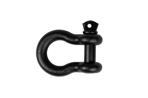 Manille de récupération en acier forgé ultra-haute résistance noire 18t