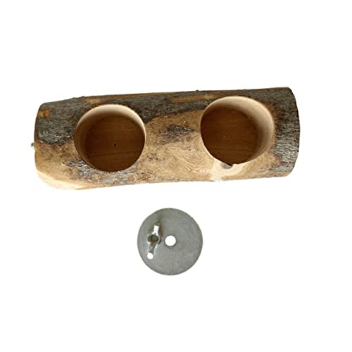 HAPINARY Creative Parrot Bird Feeder Perch Easy Install Feed Holder for Cage Lightweight and Washable Food Container for Nuts and Fruits for Daily Bird Feeding