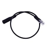 Buena compatibilidad: es compatible con el adaptador RJ9 de 3,5 mm y el cable de conversión es compatible con la mayoría de ordenadores y teléfonos equipados con este modelo de enchufe.